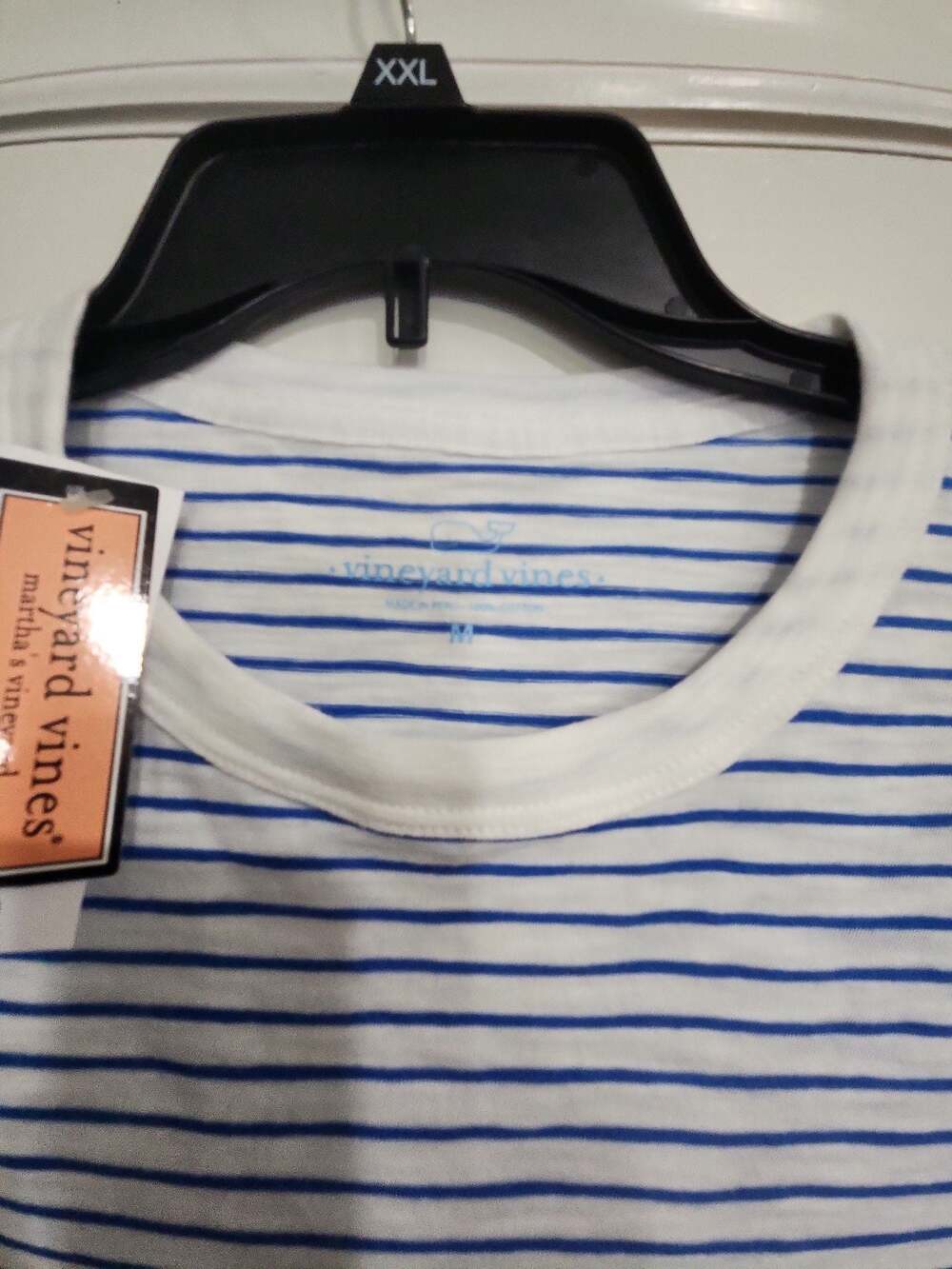 Vineyard Vines Striped Pocket T-Shirt Size M - Picture 6 of 7